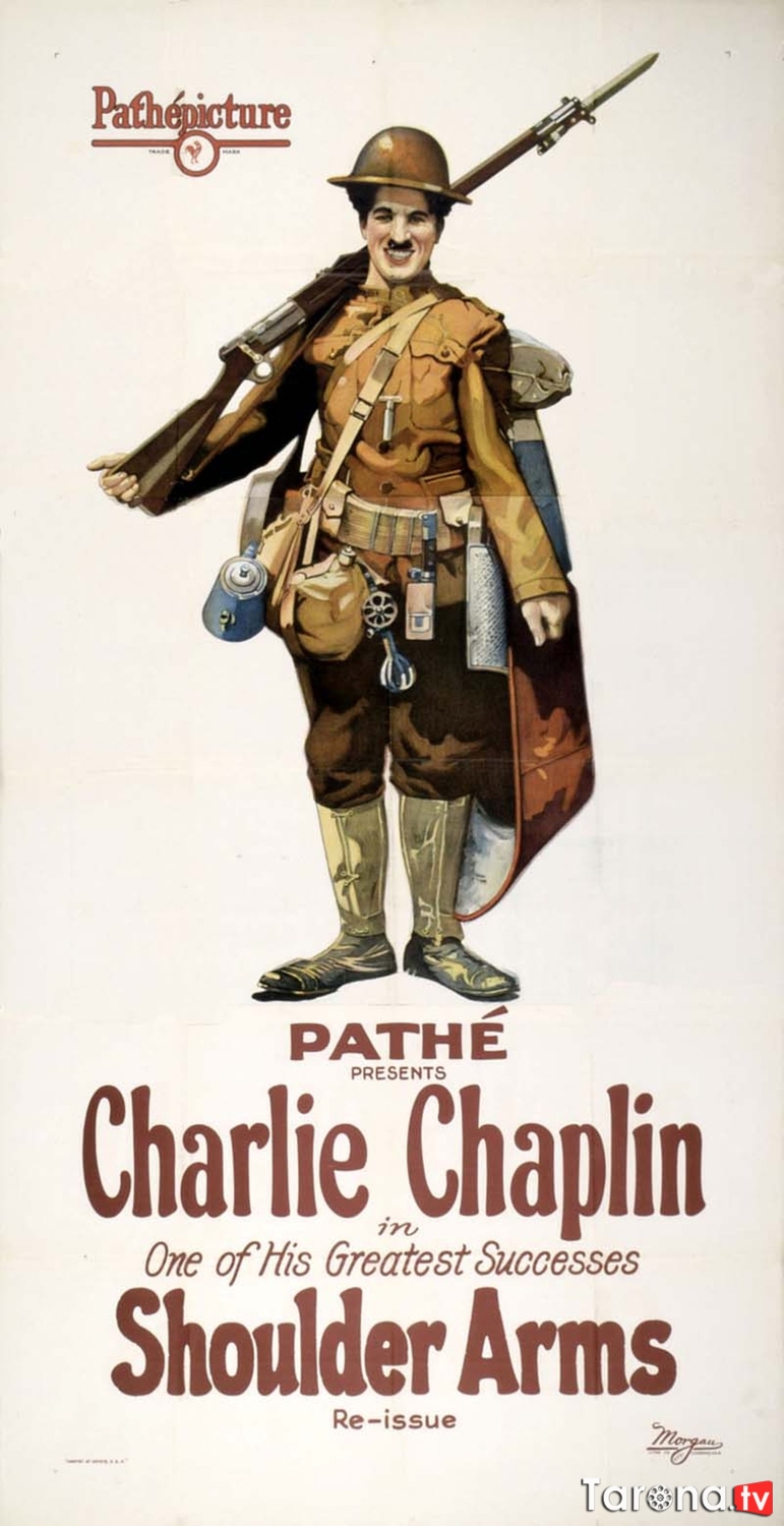 Oddiy askar Charli Chaplinning Komediya Retro Uzbek tilida O'zbekcha tarjima Kino SD 1918