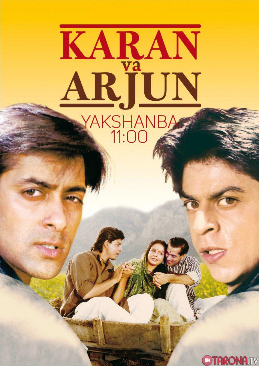 Karan va Arjun (Hind kino, O'zbek tilida) Professional dublaj HD